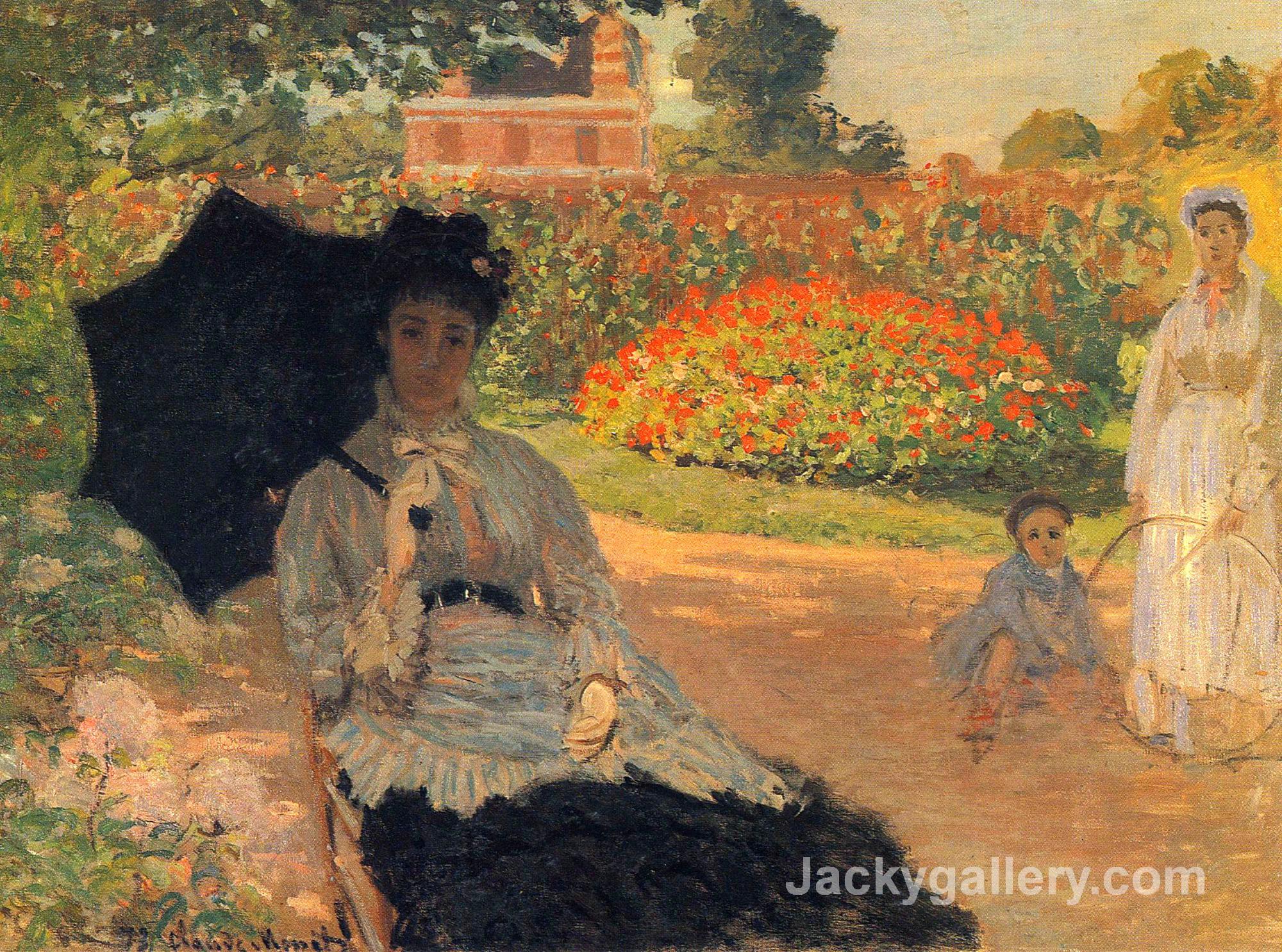 Camille Monet in the Garden by Claude Monet paintings reproduction